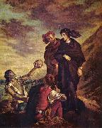 Eugene Delacroix Hamlet und Horatio auf dem Friedhof oil painting on canvas